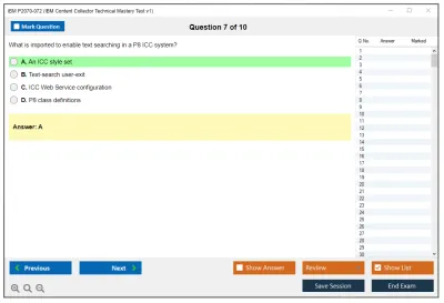 IBM P2070-072 IBM Content Collector Technical Mastery Test v1 Practice test exam simulator test engine exam Prep practice test questions answers Image 7