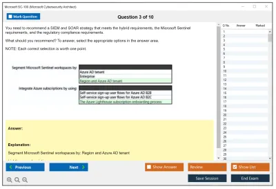 Microsoft SC-100 Microsoft Cybersecurity Architect Practice test exam simulator test engine exam Prep practice test questions answers Image 3
