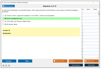 ACI 3I0-013 ACI Operations Certificate challenging Practice test exam simulator test engine exam Prep practice test questions answers Image 5