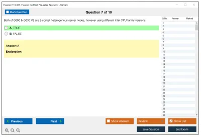 Huawei H19-307 Huawei Certified Pre-sales Associate-Server Practice test exam simulator test engine exam Prep practice test questions answers Image 7