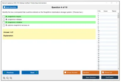 Network Appliance NS0-155 Data ONTAP 7-Mode Administrator Practice test exam simulator test engine exam Prep practice test questions answers Image 4