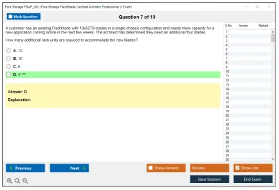 Pure Storage FBAP_002 Pure Storage FlashBlade Certified Architect Professional (FBAP_002) Exam Practice test exam simulator test engine exam Prep practice test questions answers Image 7