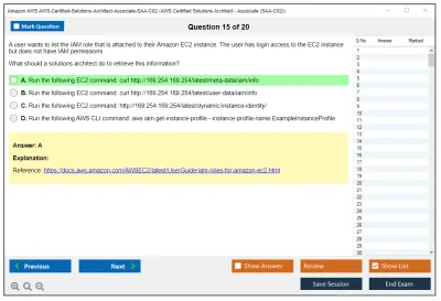 Amazon AWS AWS-Certified-Solutions-Architect-Associate-SAA-C02 AWS Certified Solutions Architect - Associate (SAA-C02) Practice test exam simulator test engine exam Prep practice test questions answers Image 15