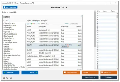VMware 5V0-34.19 VMware vRealize Operations 7.5 Practice test exam simulator test engine exam Prep practice test questions answers Image 2