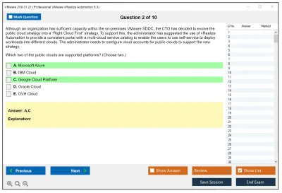 VMware 2V0-31.21 Professional VMware vRealize Automation 8.3 Practice test exam simulator test engine exam Prep practice test questions answers Image 2