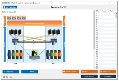 EMC E20-260 VPLEX Specialist Exam for Implementation Engineers Practice test exam simulator test engine exam Prep practice test questions answers Image 3