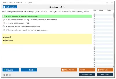 HIPAA HIO-201 Certified HIPAA Professional Practice test exam simulator test engine exam Prep practice test questions answers Image 1