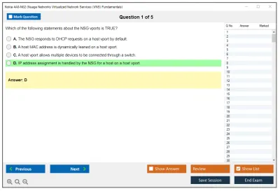 Nokia 4A0-N02 Nuage Networks Virtualized Network Services (VNS) Fundamentals Practice test exam simulator test engine exam Prep practice test questions answers Image 1