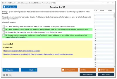 Salesforce B2B-Solution-Architect Salesforce Certified B2B Solution Architect Practice test exam simulator test engine exam Prep practice test questions answers Image 4