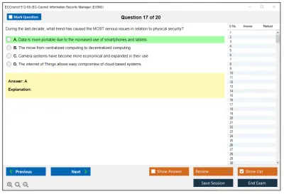 ECCouncil 512-50 EC-Council Information Security Manager (E|ISM) Practice test exam simulator test engine exam Prep practice test questions answers Image 17