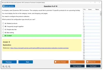 Microsoft MB-340 Microsoft Dynamics 365 Commerce Functional Consultant Practice test exam simulator test engine exam Prep practice test questions answers Image 9