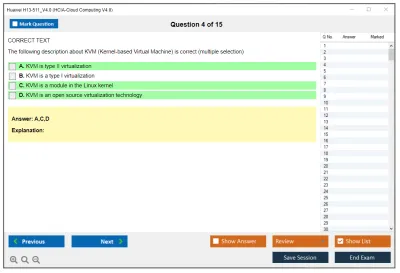 Huawei H13-511_V4.0 HCIA-Cloud Computing V4.0 Practice test exam simulator test engine exam Prep practice test questions answers Image 4