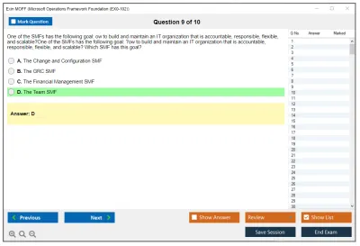 Exin MOFF Microsoft Operations Framework Foundation (EX0-102) Practice test exam simulator test engine exam Prep practice test questions answers Image 9