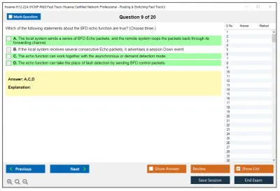 Huawei H12-224 HCNP-R&amp;S Fast Track (Huawei Certified Network Professional - Routing &amp; Switching Fast Track) Practice test exam simulator test engine exam Prep practice test questions answers Image 9