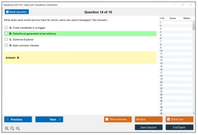 Salesforce DEV-501 Certified Force.com Advanced Developer Practice test exam simulator test engine exam Prep practice test questions answers Image 14