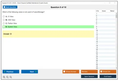 Huawei H13-531 HCIE - Cloud (Huawei Certified Internetwork Expert-Cloud) Practice test exam simulator test engine exam Prep practice test questions answers Image 8