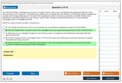 Google Professional-Cloud-Security-Engineer Google Cloud Certified - Professional Cloud Security Engineer Practice test exam simulator test engine exam Prep practice test questions answers Image 3