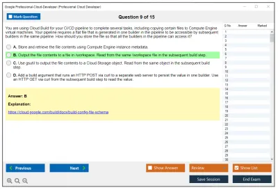 Google Professional-Cloud-Developer Google Certified Professional - Cloud Developer Practice test exam simulator test engine exam Prep practice test questions answers Image 9