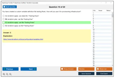 HashiCorp TA-002-P HashiCorp Certified: Terraform Associate Practice test exam simulator test engine exam Prep practice test questions answers Image 19