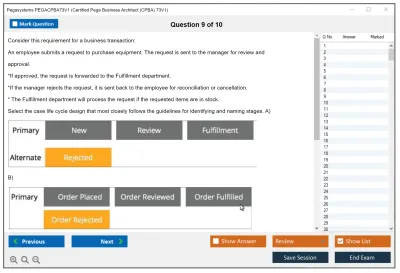 Pegasystems PEGACPBA73V1 Certified Pega Business Architect (CPBA) 73V1 Practice test exam simulator test engine exam Prep practice test questions answers Image 9