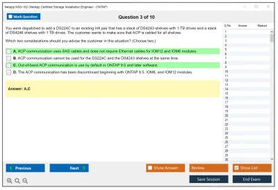 Netapp NS0-182 NetApp Certified Storage Installation Engineer - ONTAP Practice test exam simulator test engine exam Prep practice test questions answers Image 3