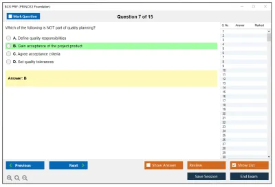 BCS PRF PRINCE2 Foundation Practice test exam simulator test engine exam Prep practice test questions answers Image 7