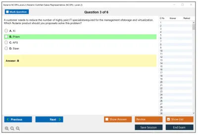 Nutanix NCSR-Level-2 Nutanix Certified Sales Representative (NCSR): Level2 Practice test exam simulator test engine exam Prep practice test questions answers Image 3