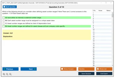 SAP C_TS4FI_2020 SAP Certified Application Associate - SAP S/4HANA for Financial Accounting Associates (SAP S/4HANA 2020) Practice test exam simulator test engine exam Prep practice test questions answers Image 5