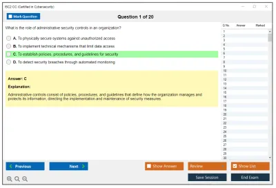 ISC2 CC Certified in Cybersecurity Practice test exam simulator test engine exam Prep practice test questions answers Image 1