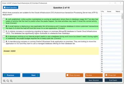 Oracle 1z0-997 Oracle Cloud Infrastructure 2019 Architect Professional Practice test exam simulator test engine exam Prep practice test questions answers Image 2