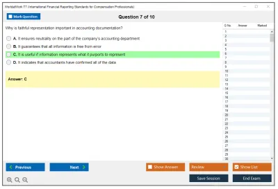 WorldatWork T7 International Financial Reporting Standards for Compensation Professionals Exam Practice test exam simulator test engine exam Prep practice test questions answers Image 7