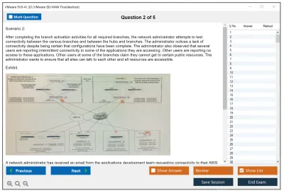 VMware 5V0-41.20 VMware SD-WAN Troubleshoot Practice test exam simulator test engine exam Prep practice test questions answers Image 2