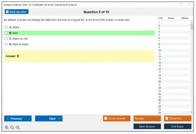 Guidance Software GD0-110 Certification Exam for EnCE Outside North America Practice test exam simulator test engine exam Prep practice test questions answers Image 8