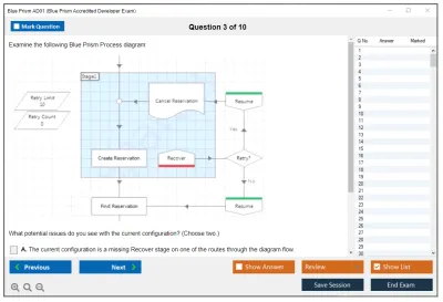 Blue Prism AD01 Blue Prism Accredited Developer Exam Practice test exam simulator test engine exam Prep practice test questions answers Image 3