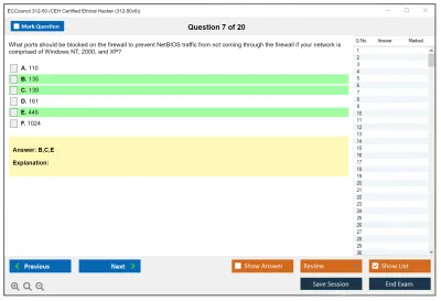 ECCouncil 312-50 Certified Ethical Hacker Exam Practice test exam simulator test engine exam Prep practice test questions answers Image 7