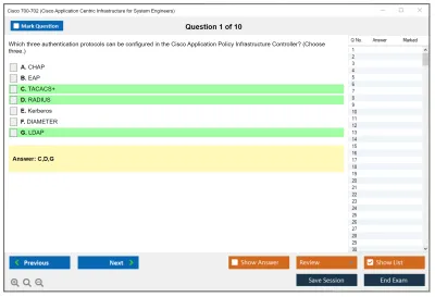 Cisco 700-702 Cisco Application Centric Infrastructure for System Engineers Practice test exam simulator test engine exam Prep practice test questions answers Image 1