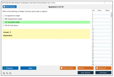 IBM P2090-095 IBM InfoSphere QualityStage Fundamentals Technical Mastery Test v1 Exam Practice test exam simulator test engine exam Prep practice test questions answers Image 5