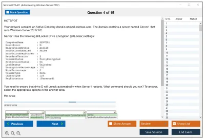 Microsoft 70-411 Administering Windows Server 2012 Practice test exam simulator test engine exam Prep practice test questions answers Image 4