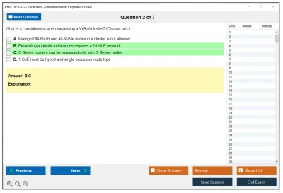 EMC DES-6322 Specialist - Implementation Engineer-VxRail Exam Practice test exam simulator test engine exam Prep practice test questions answers Image 2