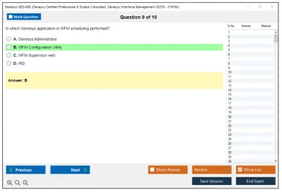 Genesys GE0-806 Genesys Certified Professional 8 System Consultant, Genesys Workforce Management (GCP8 - CWFM) Practice test exam simulator test engine exam Prep practice test questions answers Image 9