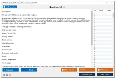 IAPP CIPT Certified Information Privacy Technologist (CIPT) Practice test exam simulator test engine exam Prep practice test questions answers Image 4