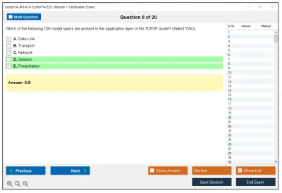 CompTIA JK0-019 CompTIA E2C Network + Certification Exam Practice test exam simulator test engine exam Prep practice test questions answers Image 8