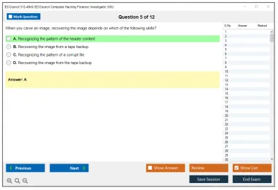 ECCouncil 312-49v9 Computer Hacking Forensic Investigator (v9) Practice test exam simulator test engine exam Prep practice test questions answers Image 5