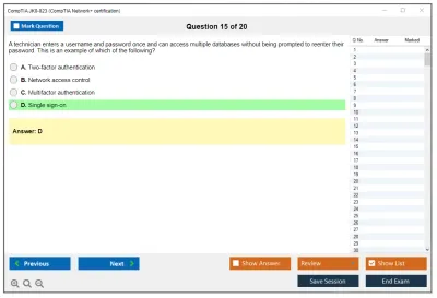 CompTIA JK0-023 CompTIA Network+ certification Practice test exam simulator test engine exam Prep practice test questions answers Image 15