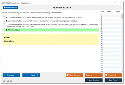 SOA S90.04 Project Delivery & Methodology Practice test exam simulator test engine exam Prep practice test questions answers Image 10