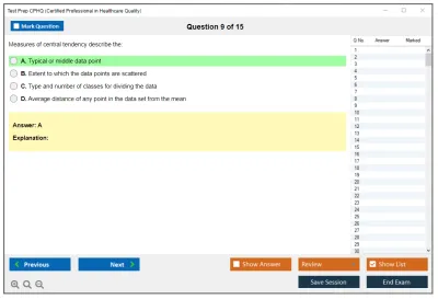 Test Prep CPHQ Certified Professional in Healthcare Quality Examination Practice test exam simulator test engine exam Prep practice test questions answers Image 9