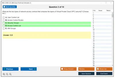IBM C1000-125 IBM Cloud Technical Advocate v3 Practice test exam simulator test engine exam Prep practice test questions answers Image 3