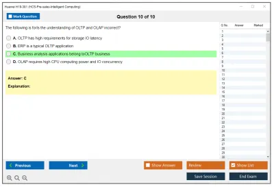 Huawei H19-381 HCS-Pre-sales-Intelligent Computing Practice test exam simulator test engine exam Prep practice test questions answers Image 10