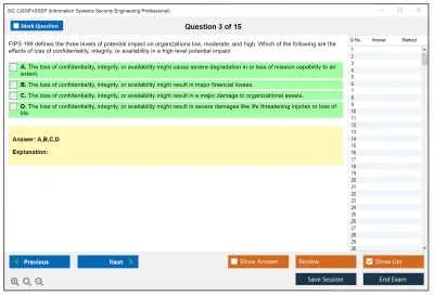 ISC2 CISSP-ISSEP Information Systems Security Engineering Professional Practice test exam simulator test engine exam Prep practice test questions answers Image 3