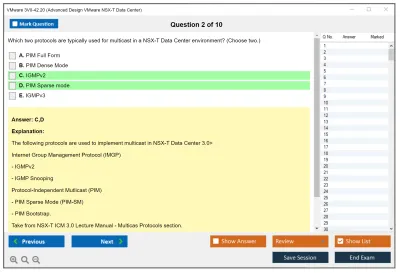 VMware 3V0-42.20 Advanced Design VMware NSX-T Data Center Practice test exam simulator test engine exam Prep practice test questions answers Image 2